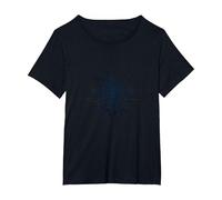 Born to Roam: Diseño de brújula Aventurero para Wanderlusters Camiseta, Mujer Tallas Grandes, Negro, 3XL Grande