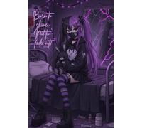 Born to Shine, Not to Fade Out: Carnet de notes A5 ligné - Marbre noir chic pour ado fille