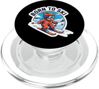 Born To Ski Kids Esquí Cita Bebé Esquiador Niños Niñas Diciendo PopSockets PopGrip para MagSafe