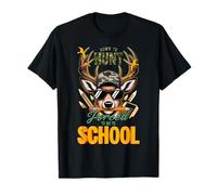 Born ToHunt Obligado a IR a la Escuela Deer Hunting Boy Camo Camiseta