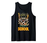 Born ToHunt Obligado a IR a la Escuela Deer Hunting Boy Camo Camiseta sin Mangas