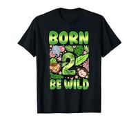 Born Two Be Wild - Decoraciones de cumpleaños para niña Camiseta