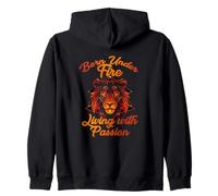 Born Under Fire Living with Passion Sudadera con Capucha