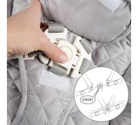 roba Trona escalera Born Up natural Set 2 en 1 incl. Adjunto acolchado gris.