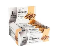 Born Winner Barra de proteínas Mega Pro - WAFFLE CHOCO 12 x 85 g tiene 31 g de proteína, sin azúcar añadido de gran tamaño