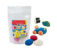 BorneLund NS006 Kantenend Studio Basic - Juego básico de 7 colores, blanco, rojo, amarillo, azul, verde, negro, rosa, arcilla de agar, a partir de 2 años