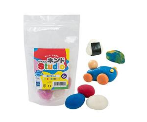 BorneLund NS006 Kantenend Studio Basic - Juego básico de 7 colores, blanco, rojo, amarillo, azul, verde, negro, rosa, arcilla de agar, a partir de 2 años
