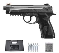 Borner Sport 306 | Pack Pistola de balines (perdigones Bolas de Acero BB's). Arma de Aire comprimido CO2 Tipo Beretta 92 Calibre 4,5mm (2.52 Julios)