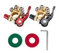 Bornes Bateria Coche 12V Terminales Batería Conectores Liberación Rápida con Arandelas Anticorrosión y llave Allen para Automóviles Caravanas Camiones Barcos 2 Pièces