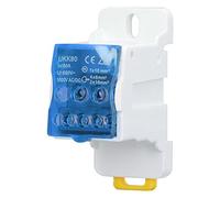 Bornes de Distribución para Carril DIN, Caja de Conexión 690V 80A en PA66 y Latón - Aislamiento Térmico, Instalación Rápida, Ideal para Aparatos Eléctricos Domésticos (Azul)