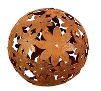 Bornhöft Bola decorativa de metal oxidado, 40 cm