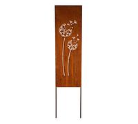 Bornhöft Cartel para jardín con texto en alemán "Noble", 115 cm, óxido de león