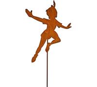 Bornhöft Enchufe de jardín como bell de Tinkerbell de metal para jardín, óxido de 60 cm (peter pan 60 cm)