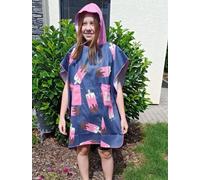 Borntoswim ice cream poncho junior blue/pink s