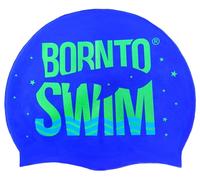 Borntoswim silicone cap junior azul