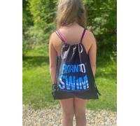 Borntoswim swimbag negro/azul