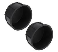BOROCO 2 Unids/Set Consola Central Portavasos Inserto Forro Goma Negra Protección UV Accesorios Interiores Automotrices, Consola Central Delantera Piso Goma Negro