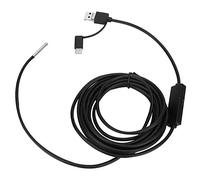 BOROCO 3 en 1 USB Android Endoscopio Impermeable Endoscopio Tipo-C USB Teléfono móvil Lente de 3,9 mm Cable de Serpiente de Alta definición para teléfono Inteligente Tableta(1m)