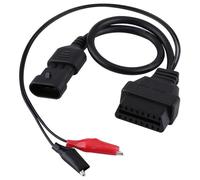 BOROCO 3 Pin a 16 Pines OBD2 Adaptador de Conector Cable de Diagnóstico para Alfa Lancia Negro
