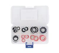 BOROCO 40 Uds de aire acondicionado sello O Ring Kit de junta de aire acondicionado Kit de arandela de sellado de puerto de compresor de CA
