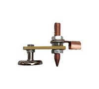 BOROCO Abrazaderas de tierra Magnética,soporte de soldadura Cabezal magnético para trabajar el metal Abrazadera de tierra magnética duradera electrodos soldadura