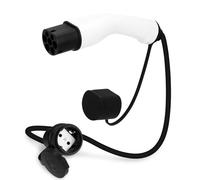 BOROCO Adaptador Tipo 2 a Enchufe schuko,3.5kw 16a 230v Adaptador Tipo 2 a Schuko Cable Cargador Coche electrico, Adaptador Schuko para vehículos eléctricos