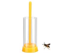 BOROCO Apicultura abeja reina botella etiquetada plástico duradero abejas inofensivas herramientas de fertilidad para apicultores 1 Uds 7x4cm