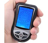 BOROCO Barómetro Altímetro,8 en 1 Multifunción Medidor Termómetro Navegación Electrónica,Portátil Brújula GPS Pronóstico del Tiempo Barómetro con Retroiluminación LED Medidor para Camping