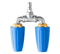 BOROCO Boquilla Turbo Giratoria Doble, Boquilla Turbo giratoria de Alta presión de 4000PSI, con Enchufe de conexión rápida de 1/4 Pulgadapara Jardín Automóvil Concreto Ladrillo Superficie de Vinilo
