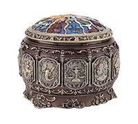 BOROCO Caja de música vintage Caja musical clásica de madera con diosa giratoria Luces LED parpadeantes Reproduce Melodía de Castillo en el cielo Regalo para cumpleaños Navidad (Sagitario)