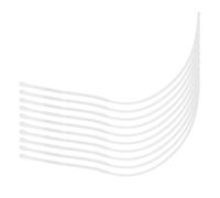 BOROCO Conector de línea de Bucle de Pesca con Mosca Accesorio de Aparejos de Bucle Trenzado de Nailon Duradero de Alta Resistencia para líderes y Conos de Pesca con Mosca Amarillo (Blanco 50LB)