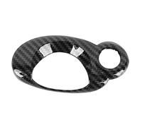 BOROCO Cubierta Del Interruptor De Encendido, Cubierta Del Anillo Del Interruptor De Encendido Del Automóvil Reemplazo Compacto De Superficie Lisa De Grano De Carbono Para Cooper R54 R56