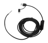 BOROCO Endoscopio Endoscopio Impermeable, Interfaz Micro USB/Tipo-C/USB, Cable Serpiente de Alta Definición con Lente de 3,9 mm para Dispositivo de Tableta con Teléfono Inteligente(5m)
