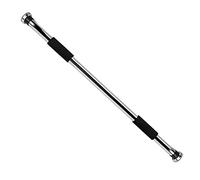 BOROCO Entrenador de dominadas para uso doméstico Marco de puerta de acero resistente montado para ejercicios de brazos Negro 80-130 cm