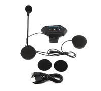 BOROCO Intercomunicador Casco Moto, Auriculares Bluetooth para Casco de Motocicleta, Indicaciones de Voz y Recordatorios Sonoros, Diseño de Cinta Mágica para Motocicleta/ATV/Bicicleta