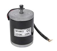 BOROCO Motores Electricos,12V 120W Motores Electricos Pequeños MY6812,Motor Electrico de Alta Velocidad con Polea para Accesorios de Patinete Electrico