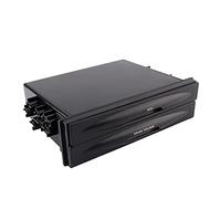 BOROCO Universal Car Auto Double DIN Radio Pocket, Car Dash Trim Double DIN Radio Pocket Kit Caja de Almacenamiento Botella de café Organizador Bandeja