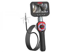 Boroscopio articulado de 360°, 6,2 mm, 4 cables, cámara inspección automotriz IPS, luces LED ajustables