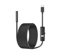 Boroscopio Automotriz Con Cámara Sonda Flexible Conexión Tipo C Herramienta De Diagnóstico Motor A Prueba Agua Para Reparación Automotriz Industrial Cámara Con Control Aplicación