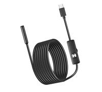 Boroscopio Automotriz Con Cámara Sonda Flexible Conexión Tipo C Herramienta De Diagnóstico Motor A Prueba Agua Para Reparación Automotriz Industrial Cámara Con Control Aplicación