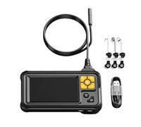 Boroscopio automotriz recargable de 2000 mAh, cámara de serpiente semirrígida de 4.3 pulgadas, ABS para tubos de drenaje, controles de estructura de pared, endoscopio fácil de transportar para