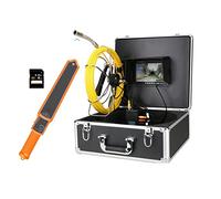 Boroscopio, Cámara de inspección tubería alcantarillado Monitor 7 pulgadas DVR Registro 8g sd Tarjeta con contador metros 51 2Hz Localizador tuberías 2 2mm IP68 1000TVL(30m)