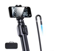 Boroscopio de doble lente de 8 mm, cámara de inspección de rotación 360 con tipo C para Android, cable de control de drenaje de tuberías de video HD