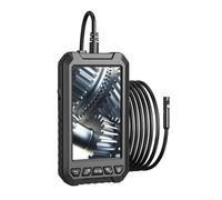 Boroscopio digital HD 1080P Pantalla IPS de 5 pulgadas | Lentes dobles frontales y laterales, visión amplia de 178°, inspección de tuberías claras, conmutación en tiempo real