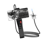 Boroscopio flexible para fontanería, HVAC y diagnóstico automotriz, cámara de serpiente de 2 m, cámara de motor automático