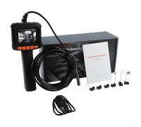 Boroscopio industrial 1920P HD cámara con luz - Alcance de serpiente semirrígido para reparación de automóviles - Pantalla de 2.4 pulgadas Cable de 5 m (5 m)