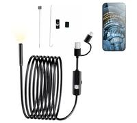 BoroscopioEndoscopio Camara de Inspeccion, Endoscopio para Movil, Cámara de inspección de Serpiente, Cámara Endoscópica, HD Cámara Endoscópica, Serpiente Endoscopio con 6 Luces LED Sonda de 7 mm