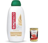 Borotalco Bagnodoccia Idratante Vaniglia e Avena - 6 baños corporales, fórmula hidratante y envolvente, efecto Borotalco en la piel, 450 ml + Polpa italiana Gourmet 400 g