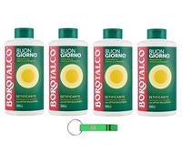 Borotalco Bagnodoccia Setificante - Gel de ducha (4 unidades, 500 ml, aroma a vainilla, incluye llavero Beni Culinari gratuito)