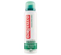 Borotalco Desodorante en aerosol invisible para hombre, fórmula sin alcohol con talco protector, antimanchas y perfume almizclado, efectivo durante 72 horas, 1 pieza de 150 ml